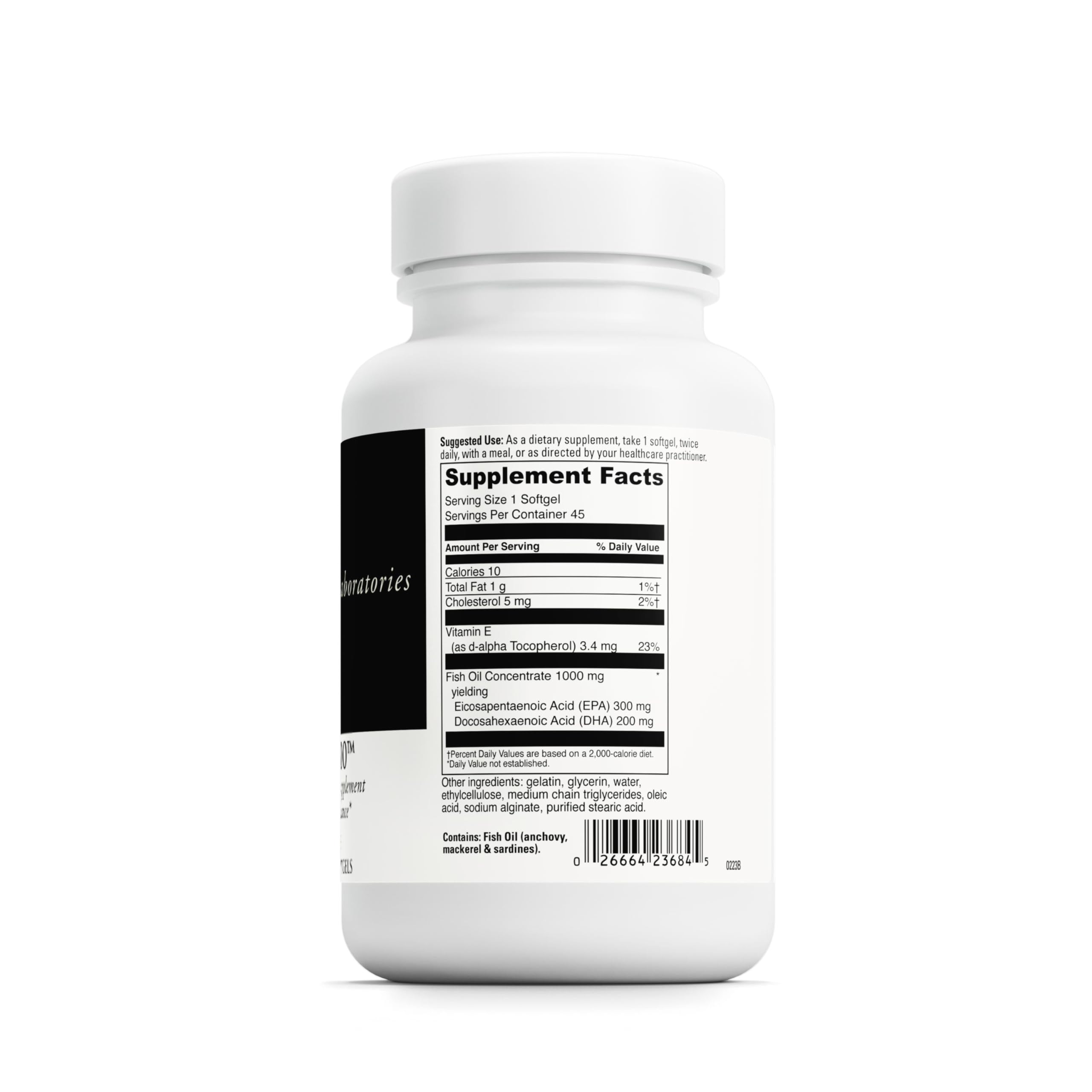 DAVINCI Omega-3 1000, cápsulas entéricas para salud cardiovascular.