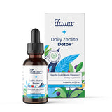 Dawa Detox frasco con clinoptilolita para limpieza diaria suave.