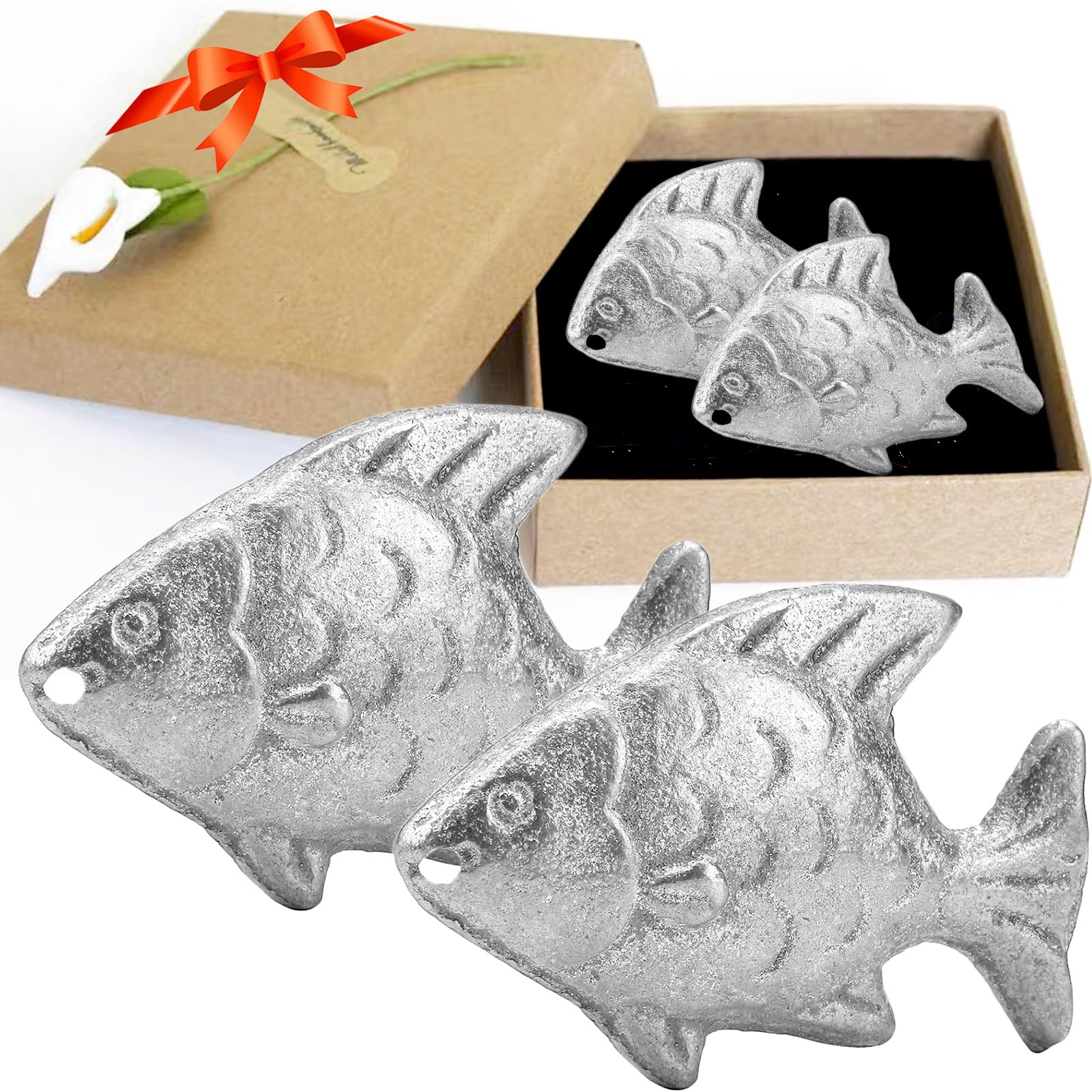 Daxiongmao dos peces de hierro para cocinar, infunden hierro naturalmente en la comida.