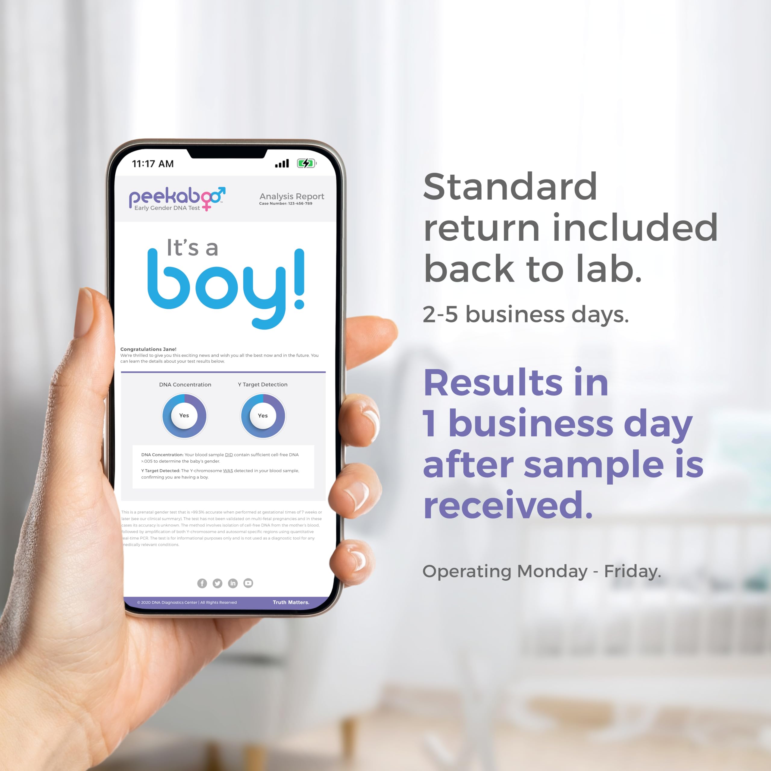 DDC Peekaboo analisis-laboratorio: respaldo científico y proceso confiable
