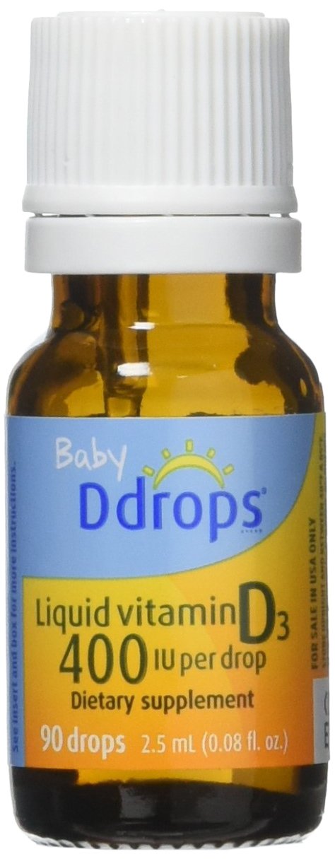 Ddrops Baby 400 UI: botella con cuentagotas para dosis fáciles durante la toma.