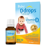 Ddrops vitamina D3 para bebés, dispensador de gotas para dosificación fácil.