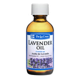 De La Cruz Aceite Lavanda botella de 60 ml con aroma floral calmante para aromaterapia.