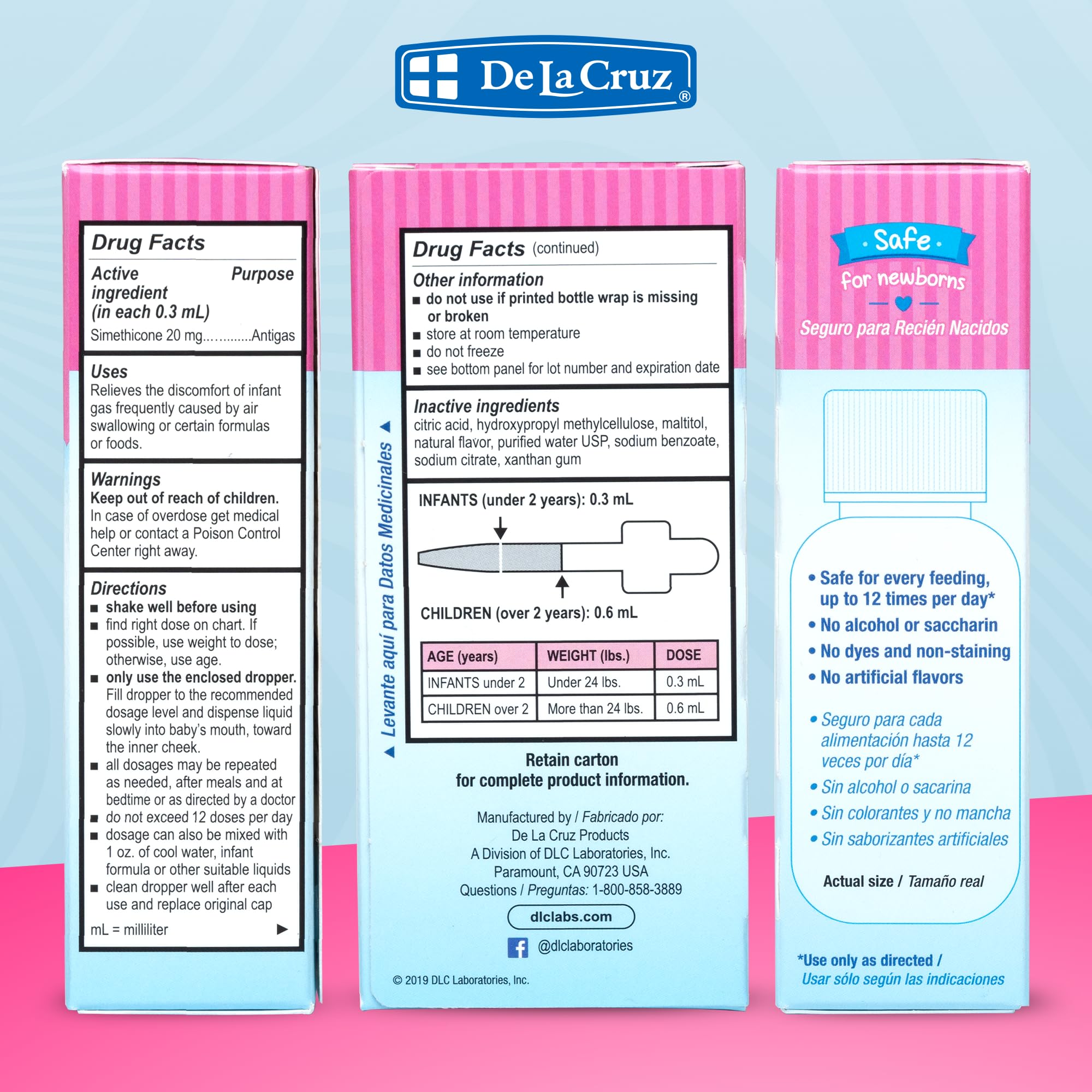 Gotas De La Cruz para Bebés con seguridad certificada en Estados Unidos.