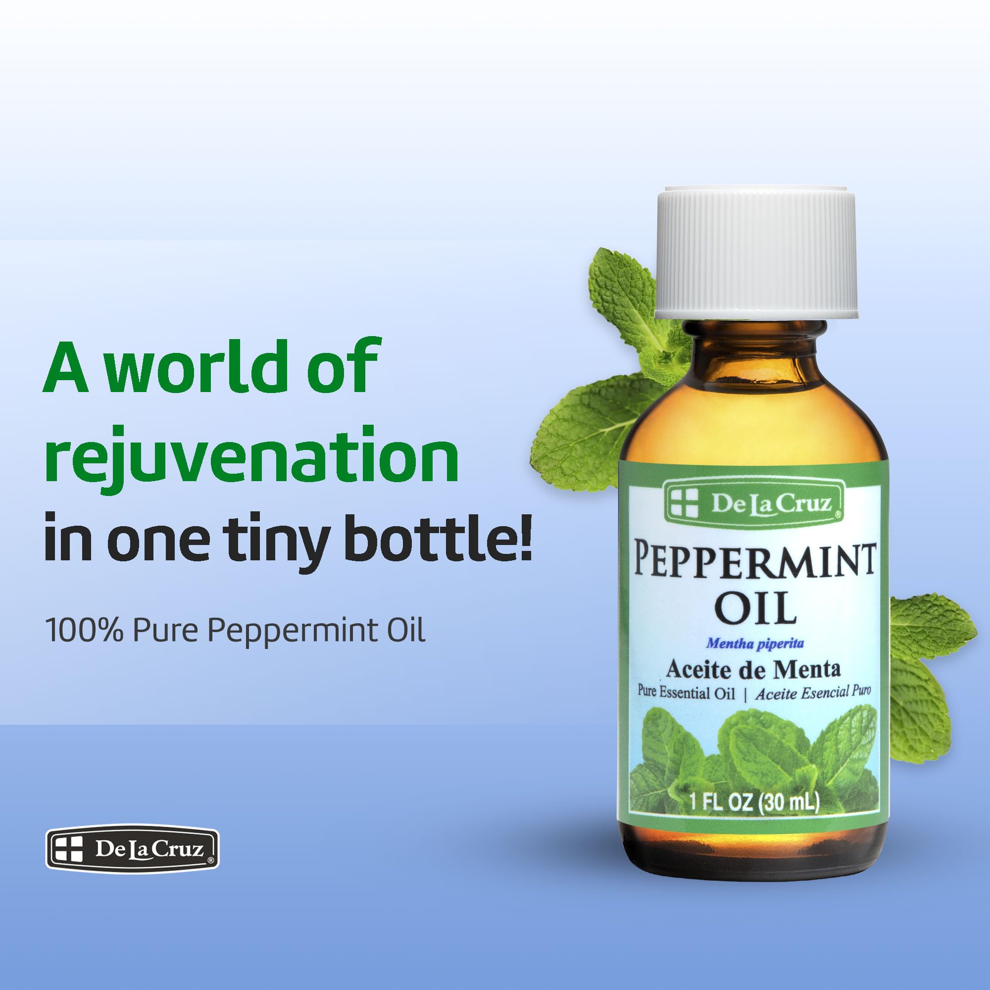 de la cruz aceite de menta, difusor para crear un ambiente relajante.