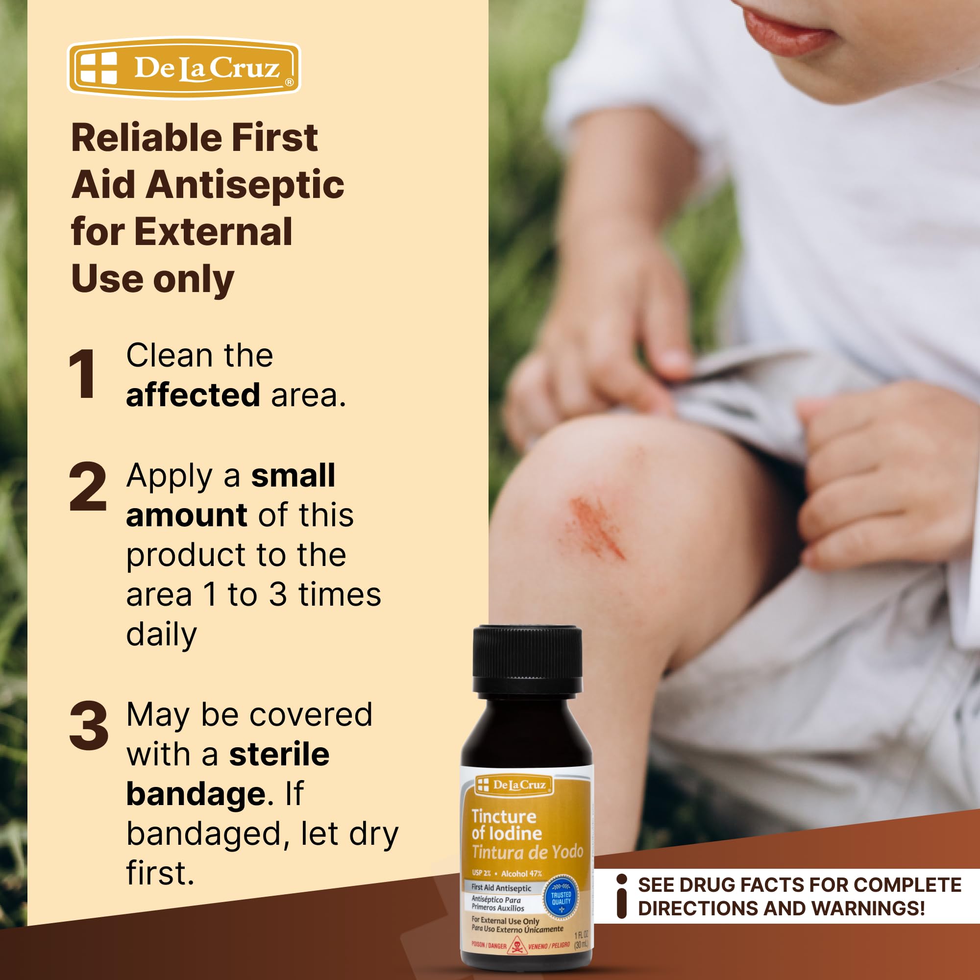De La Cruz Yodo 2% formato vegano sin crueldad