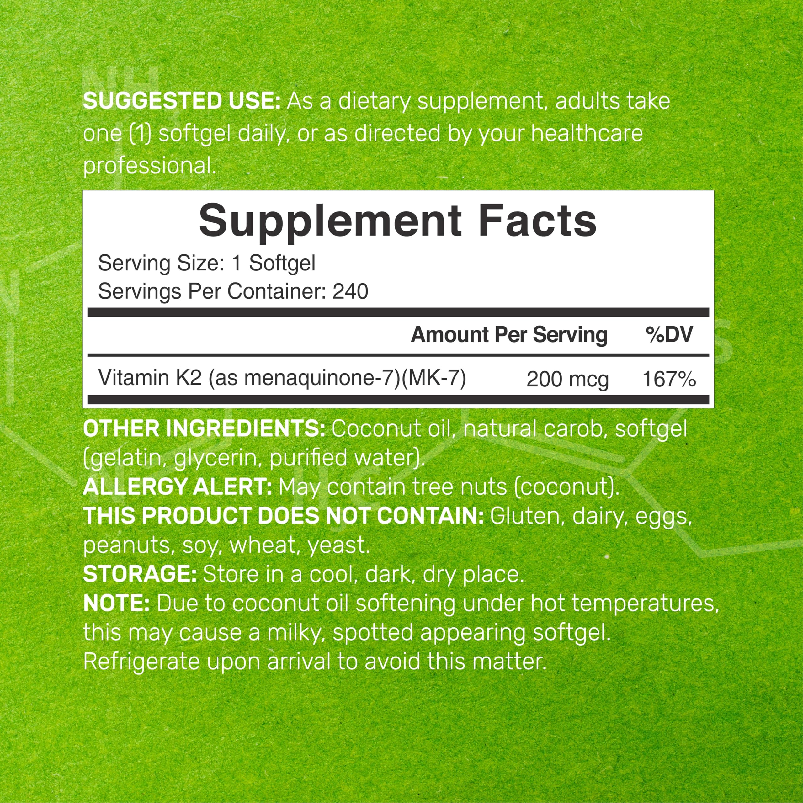 Deal Supplement Aceite de coco virgen como base para absorción óptima