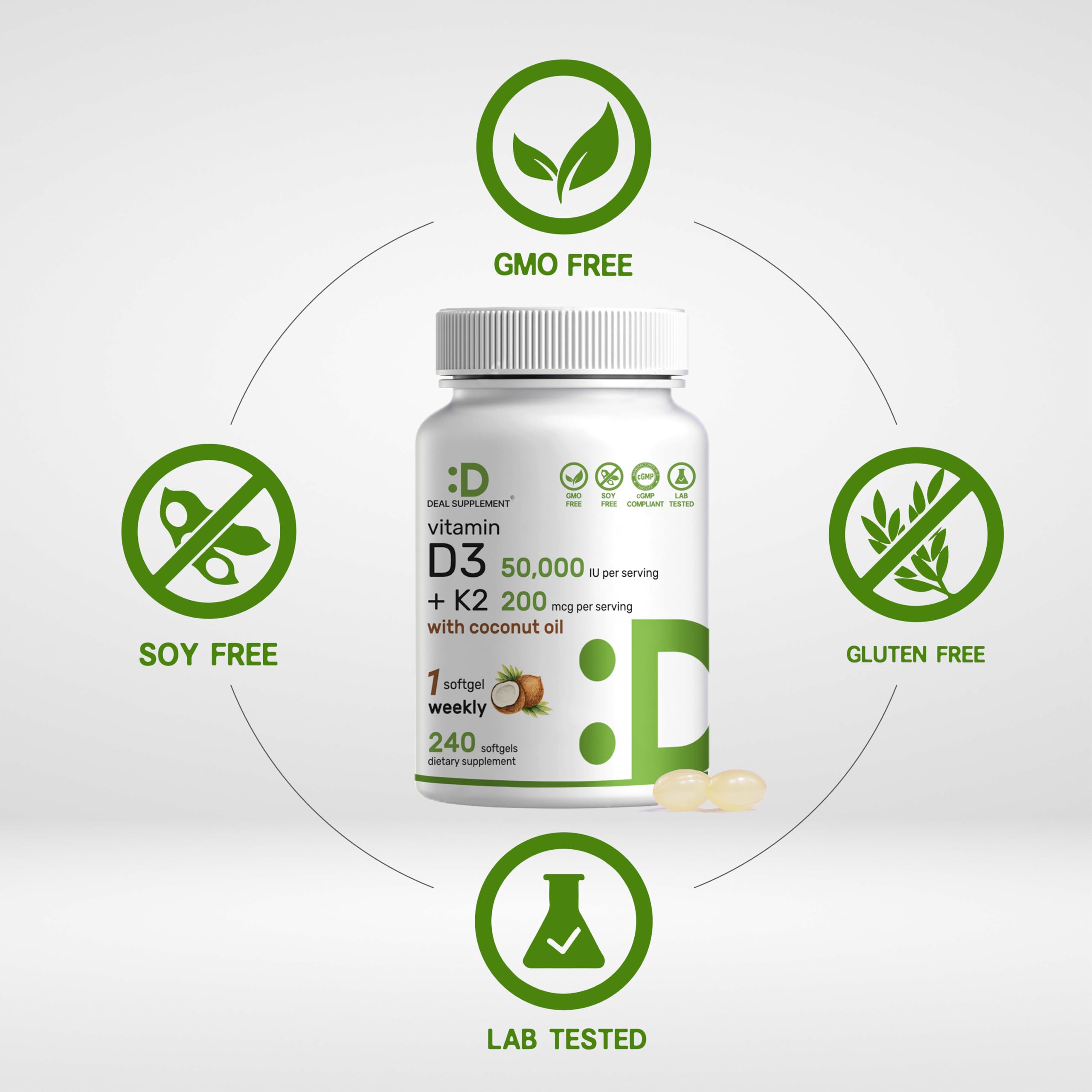 DEAL SUPPLEMENT Aceite de coco virgen, vehículo natural para mejor absorción