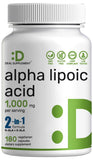 DEAL SUPPLEMENT Alpha Lipoico: botella mostrando dosis diarias para apoyo antioxidante