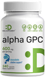 DEAL SUPPLEMENT Alpha GPC en botella, fuente biodisponible de colina para enfoque