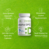 DEAL SUPPLEMENT Alpha GPC empaque: presentación atractiva y clara