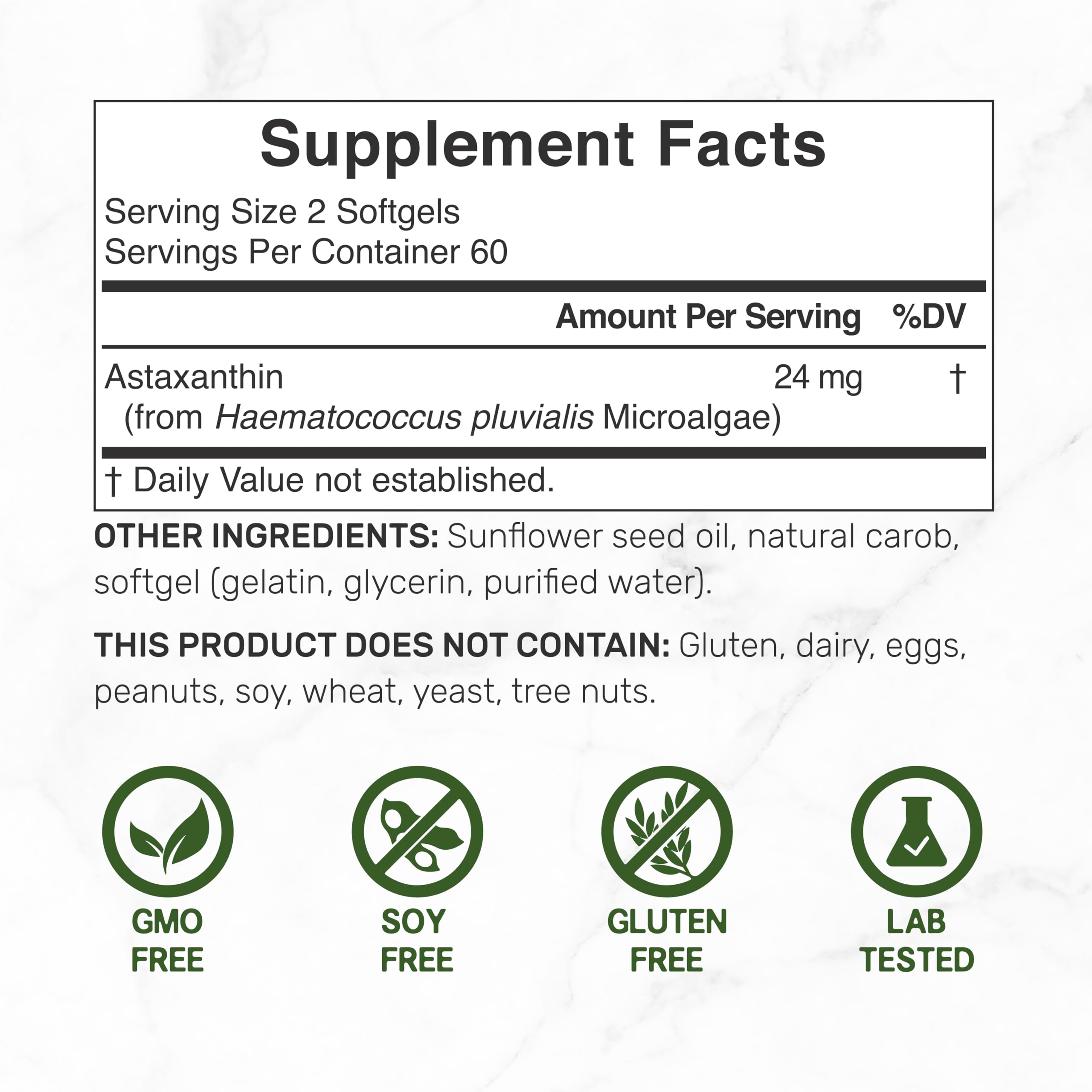 DEAL SUPPLEMENT Astaxantina: botella con cápsulas para soporte antioxidante diario