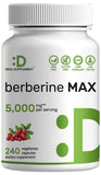 Berberina Máx de DEAL SUPPLEMENT, botella de cápsulas para uso diario.