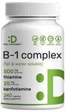 Deal Supplement: botella de vitamina B1 500 mg para energía diaria.
