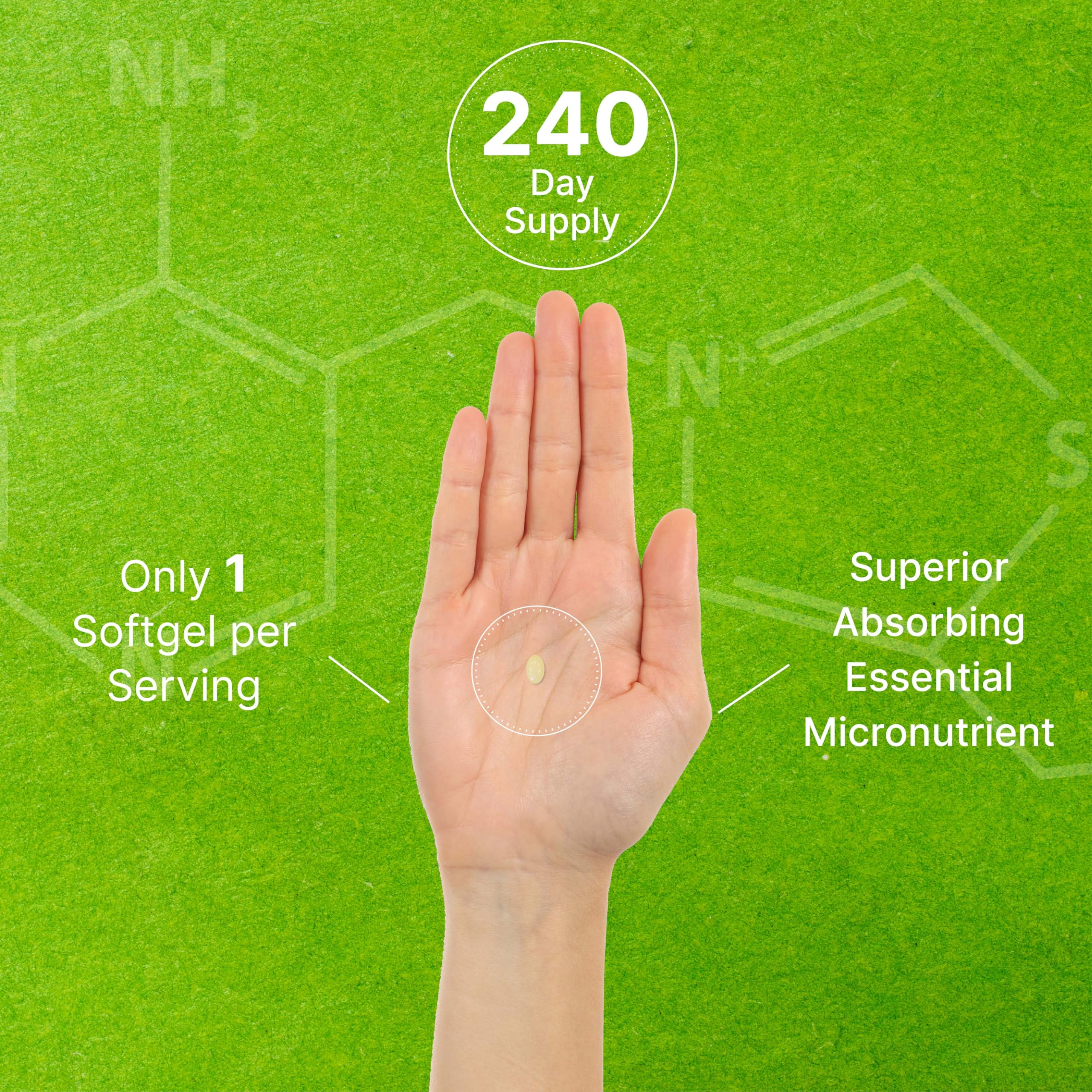 Botella Deal Supplement de Vitamina K2 MK-7 lista para uso diario
