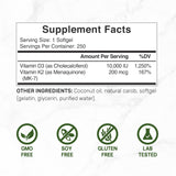 DEAL SUPPLEMENT Cápsulas D3+K2, formato suave y fácil de tragar