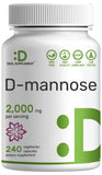 DEAL SUPPLEMENT D-Mannosa: botella frontal para uso diario y salud urinaria.