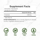 DEAL SUPPLEMENT D-Mannosa: cápsulas vegetales listas para la ingesta diaria.