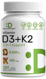 Cápsulas blandas DEAL SUPPLEMENT D3-K2, fáciles de tragar para uso diario.