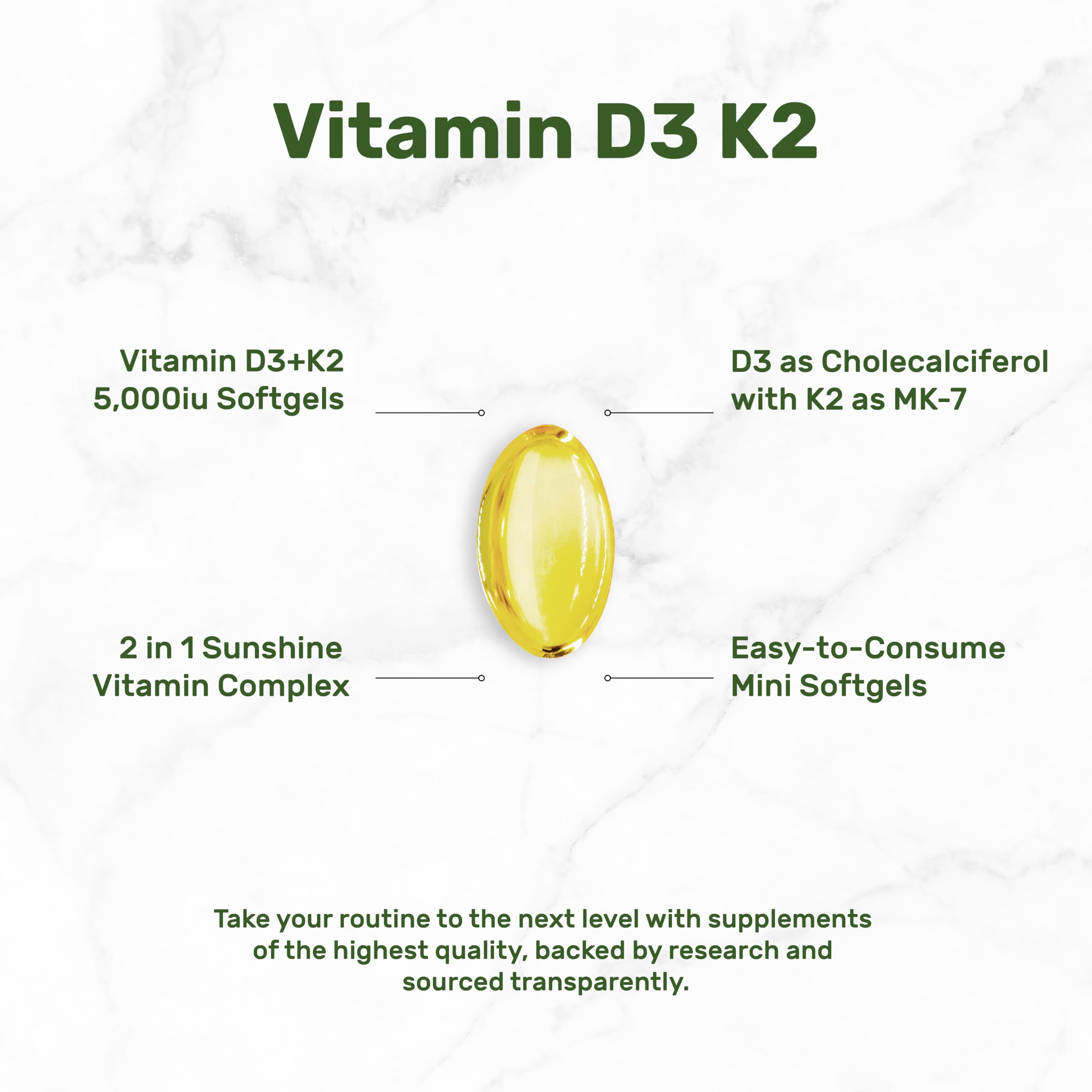 DEAL SUPPLEMENT D3K2 cápsulas-softgel: cápsulas suaves para uso diario.