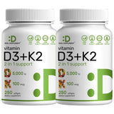 DEAL SUPPLEMENT D3K2 minisoftgel-frente: frasco compacto y cápsulas fáciles de tragar.