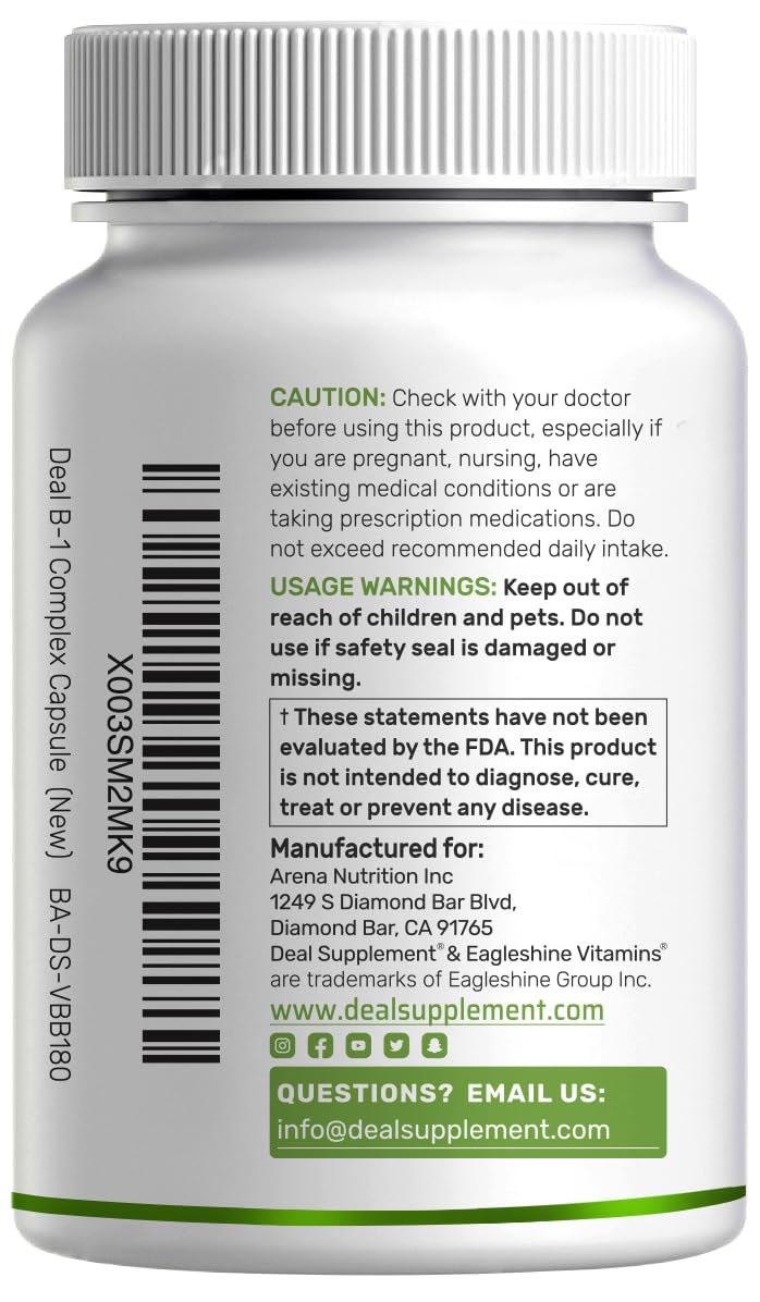 Deal Supplement: envase práctico para viajar con vitamina B1.