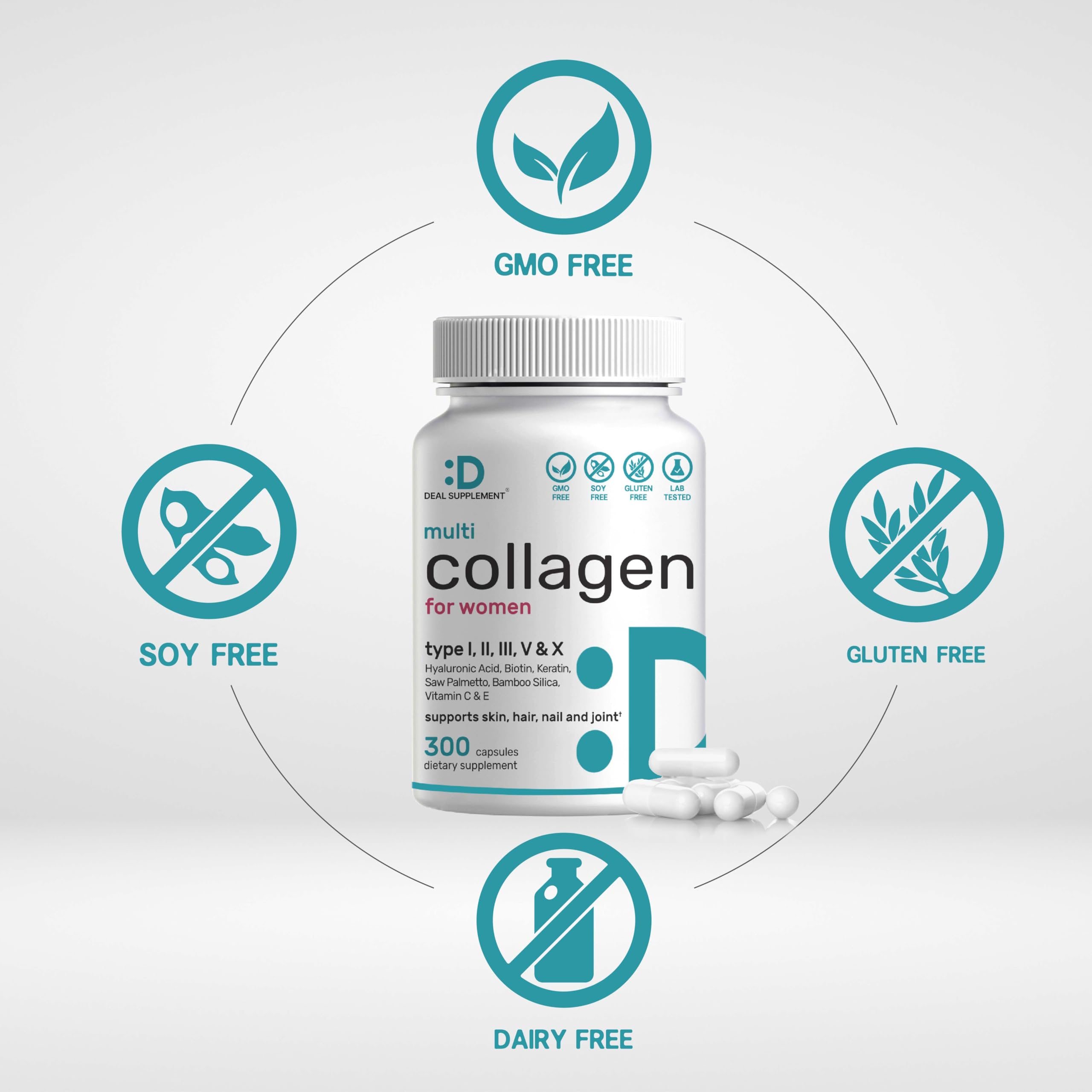 DEAL SUPPLEMENT: etiqueta 11 en 1 con beneficios para la salud.
