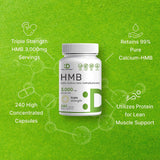 DEAL SUPPLEMENT HMB etiqueta frontal sin gluten ni lactosa.