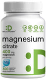 DEAL SUPPLEMENT Magnesio Citrato 400 mg, botella; toma diaria fácil para el día a día.