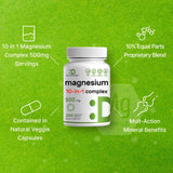 Cápsulas vegetales de DEAL SUPPLEMENT Magnesium Complex, fáciles de tragar.