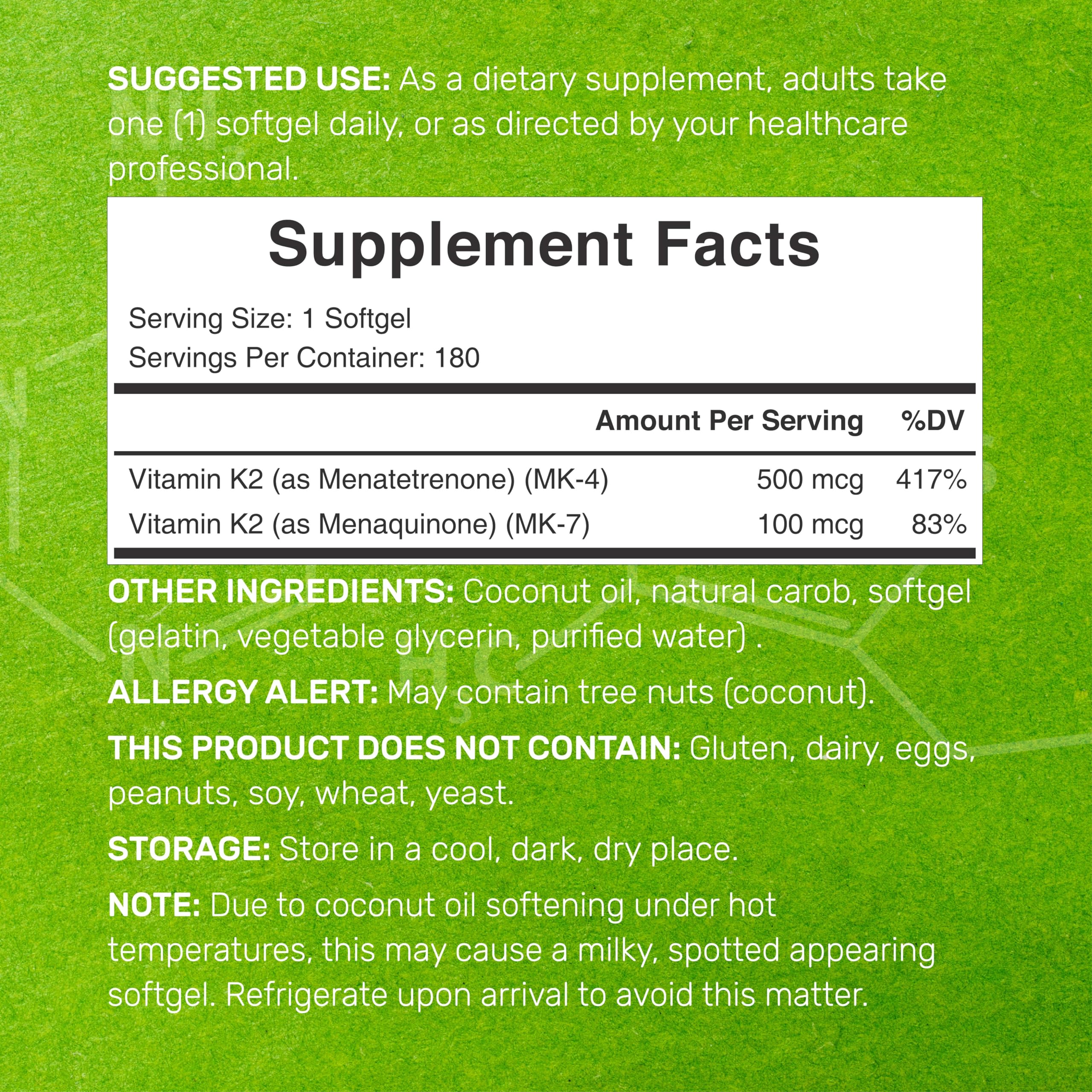 DEAL SUPPLEMENT MK7 MK4: fórmula potente para densidad ósea