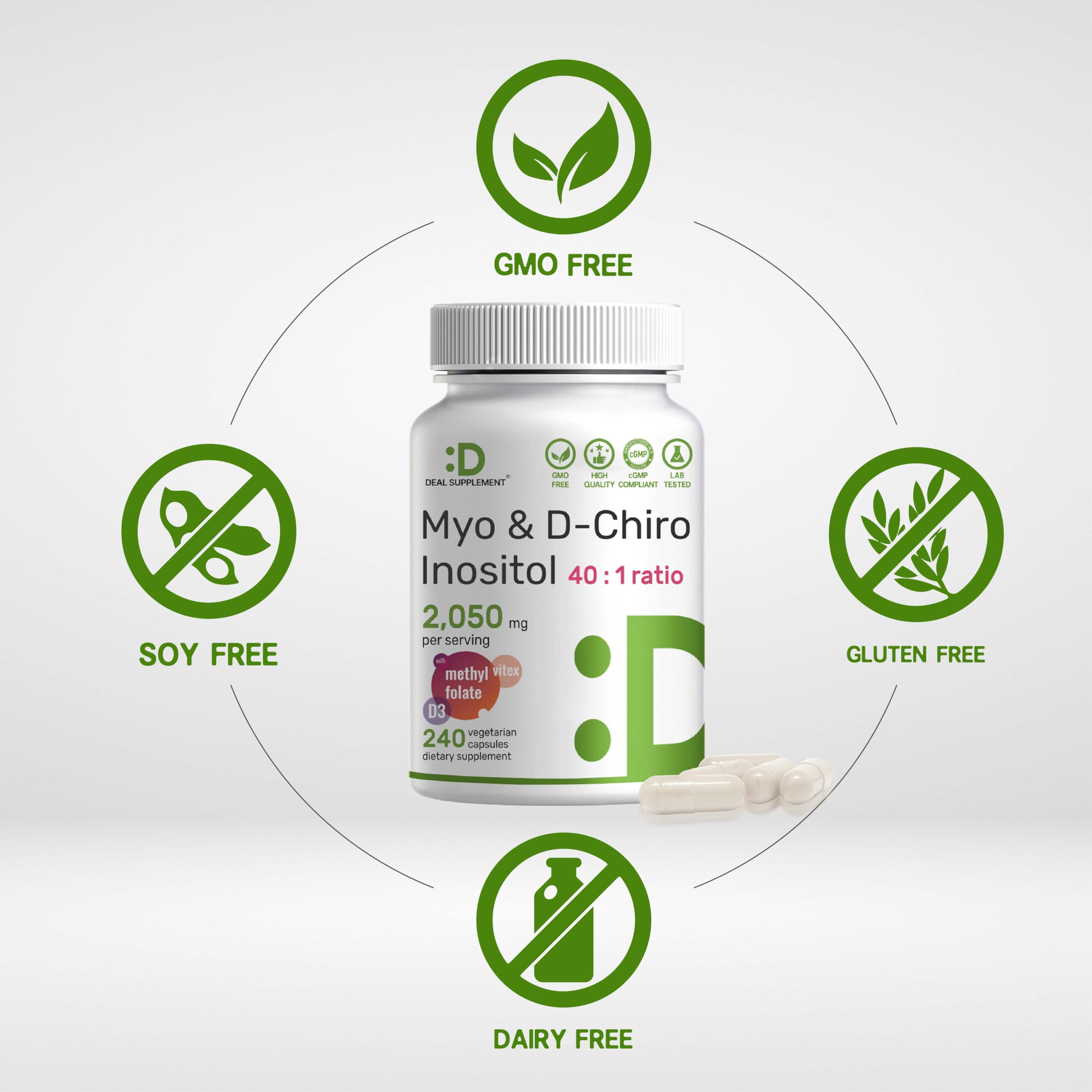 DEAL SUPPLEMENT dosis por porción de 40:1 para mejor absorción potencial.