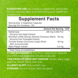 DEAL SUPPLEMENT Nattokinase, cápsulas-vegetales: fuente de enzimas para la salud general.