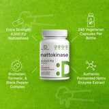 DEAL SUPPLEMENT Nattokinase, curcumina: apoyo antiinflamatorio natural de especias.