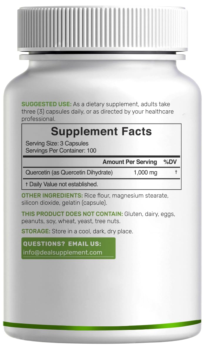DEAL SUPPLEMENT quercetina de origen sophora japonica: fuente vegetal.