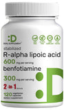 DEAL SUPPLEMENT R-ALA botella frontal con etiqueta clara para iniciar la toma