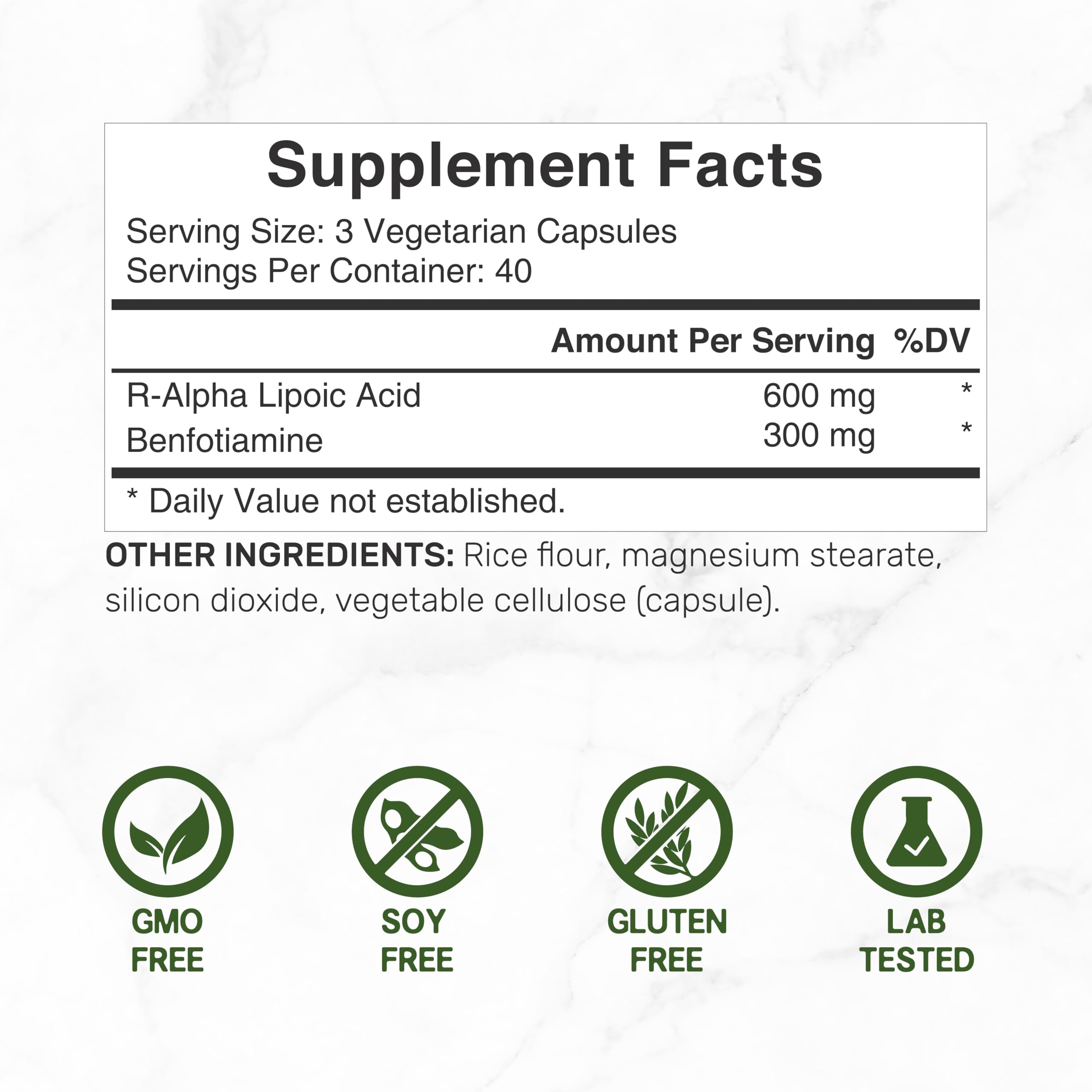 DEAL SUPPLEMENT R-ALA cápsulas vegetales agrupadas muestra formato vegetariano práctico