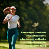 Ingredientes clave: resveratrol y NAD para vitalidad