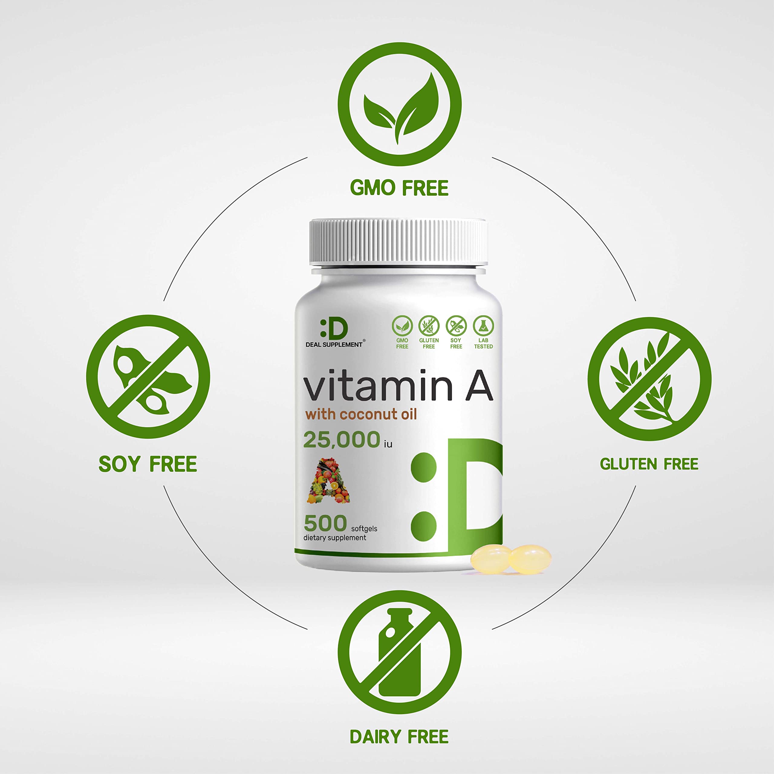 DEAL SUPPLEMENT Recubrimiento con aceite de coco para mejorar la absorción de nutrientes.