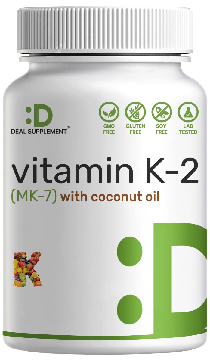 Deal Supplement Vitamina K2 MK-7 cápsulas: absorción eficiente para huesos