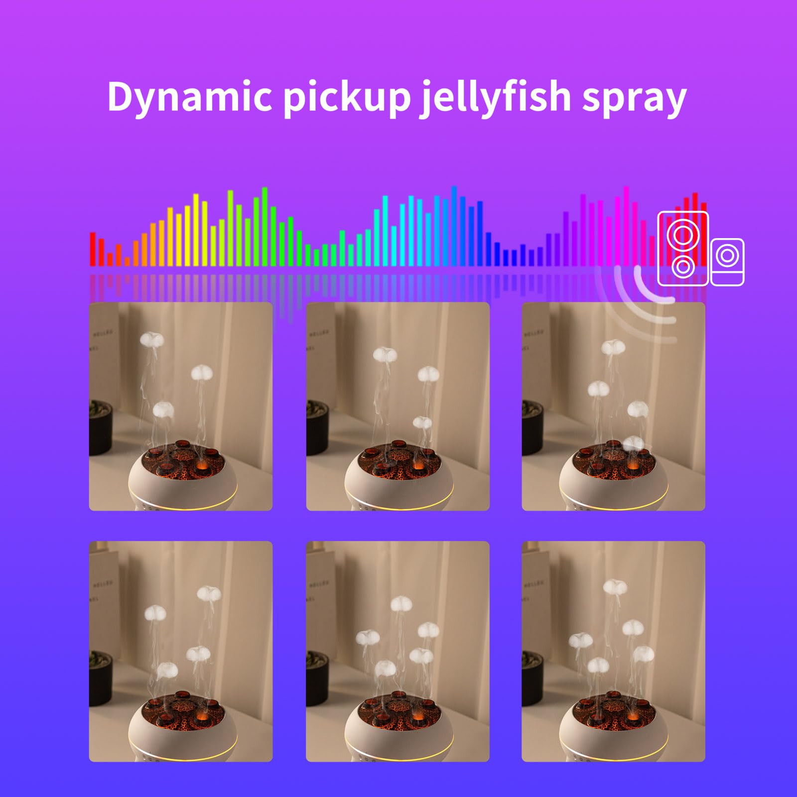 DEALFUN Jellyfish, sincroniza niebla y luces con la música para ambientes inmersivos