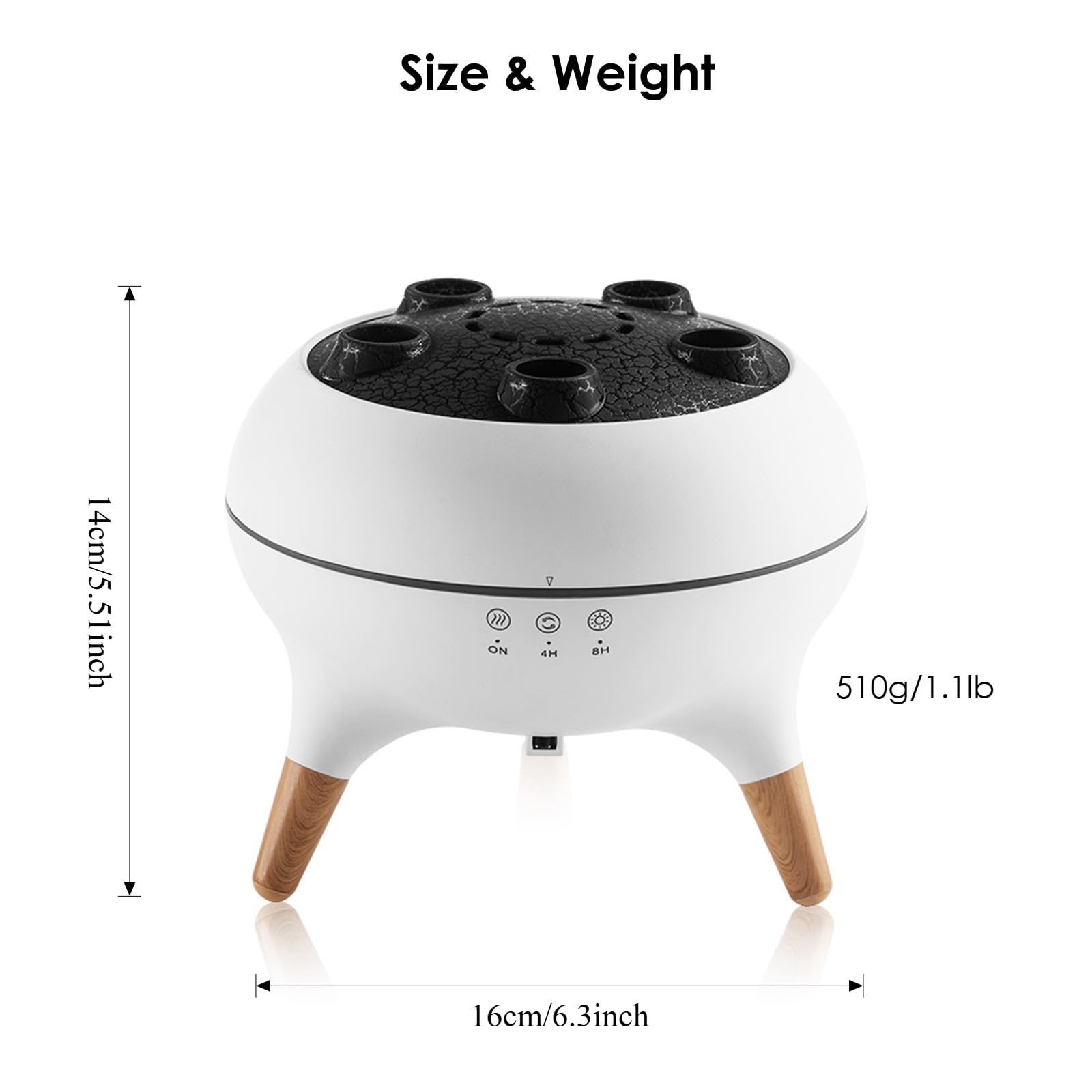 DEALFUN Jellyfish, diseño volcánico minimalista ideal como regalo único