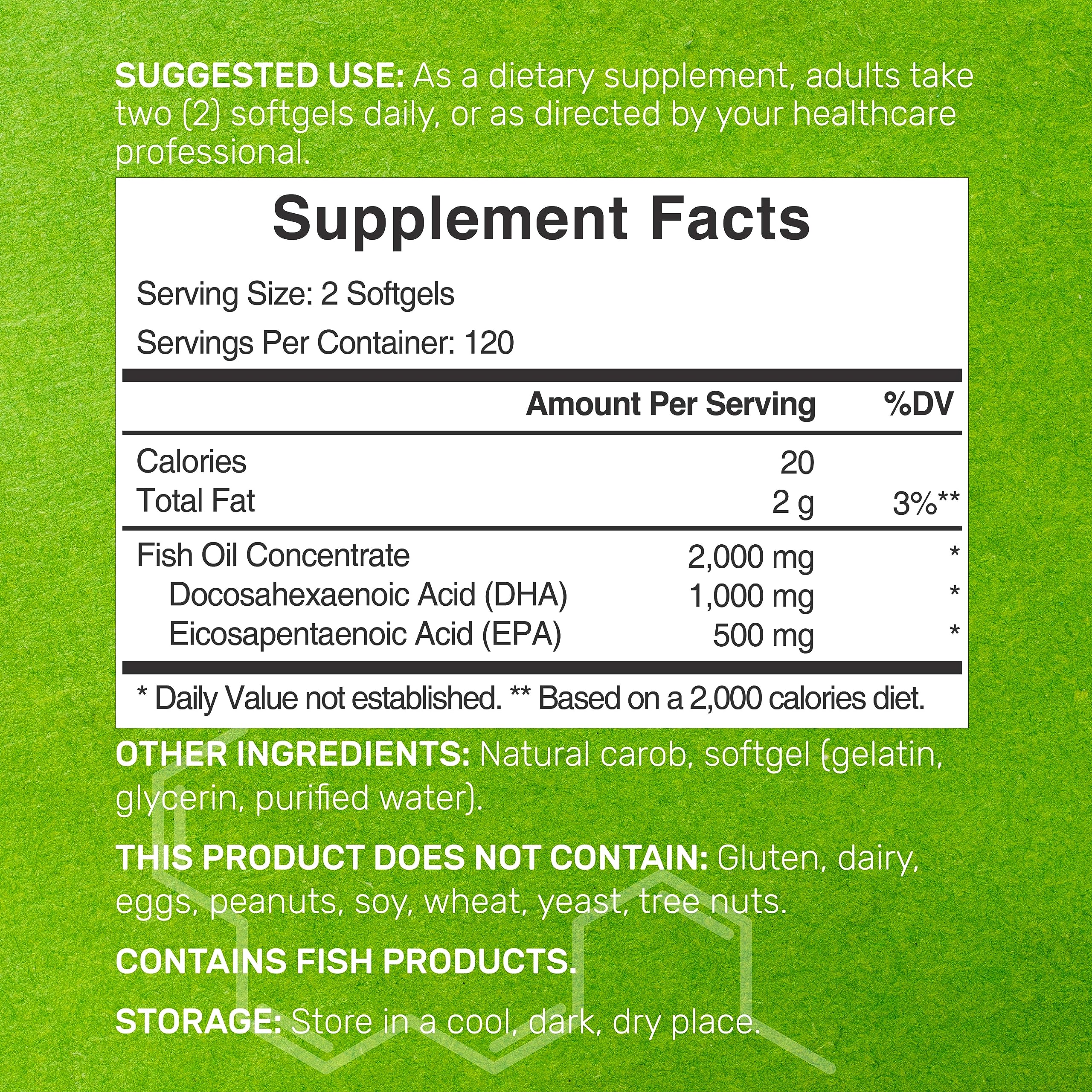 DEAL SUPPLEMENT DHA etiqueta limón destaca sabor cítrico suave