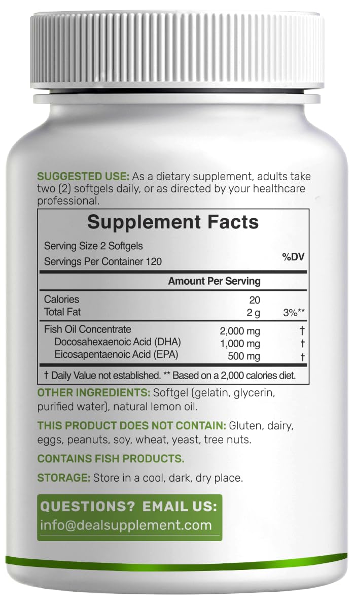 DEAL SUPPLEMENT DHA libre de mercurio y no GMO