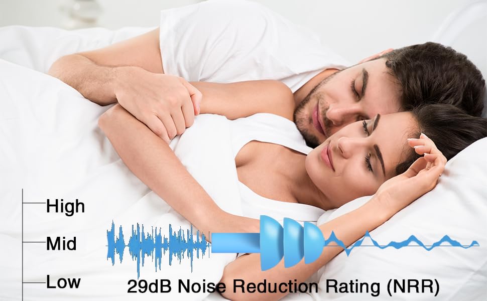 Dealswin proteccion-audicion-28db-para dormir o estudiar