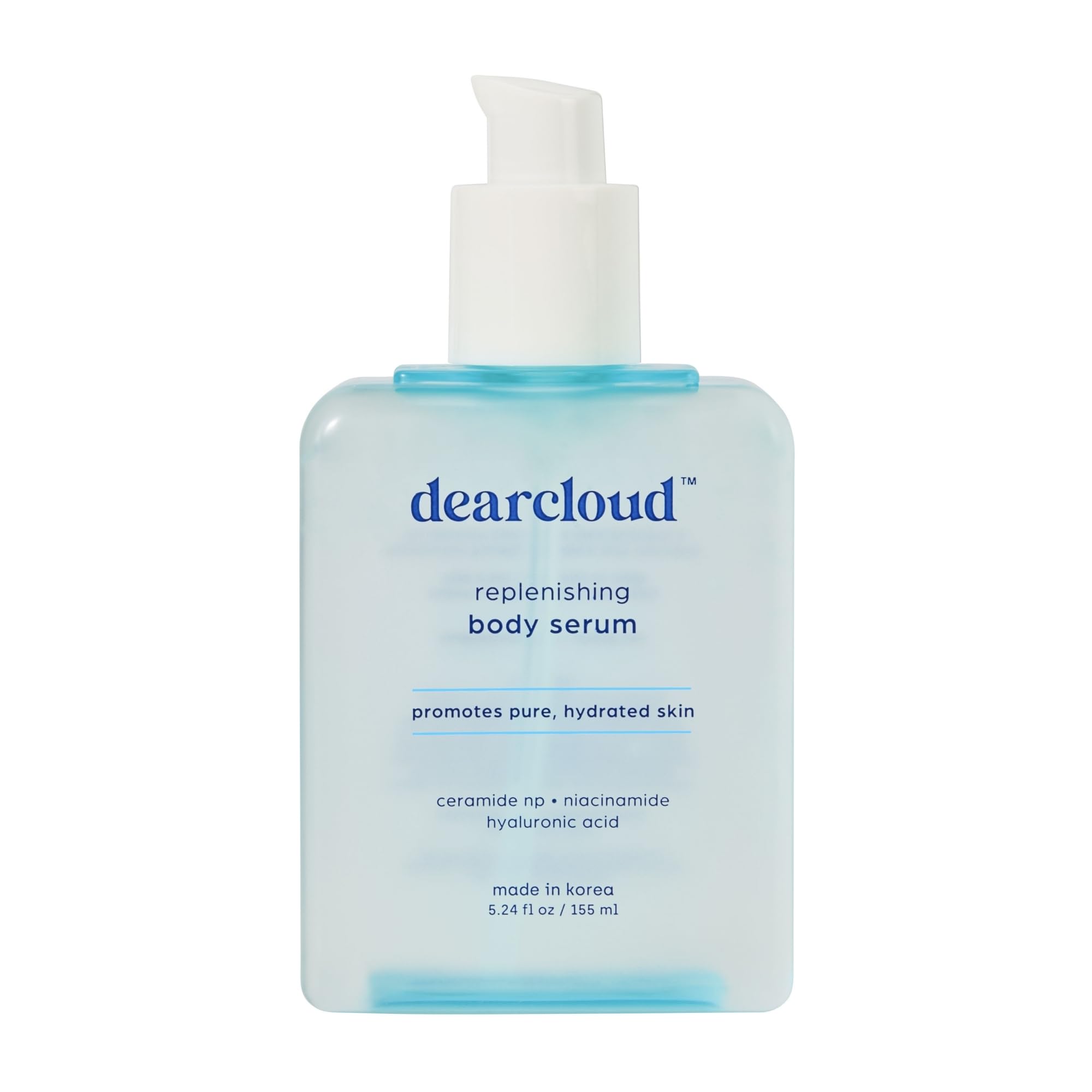 Dearcloud Replenishing Body Serum, niacinamida e hialuronico para piel equilibrada.