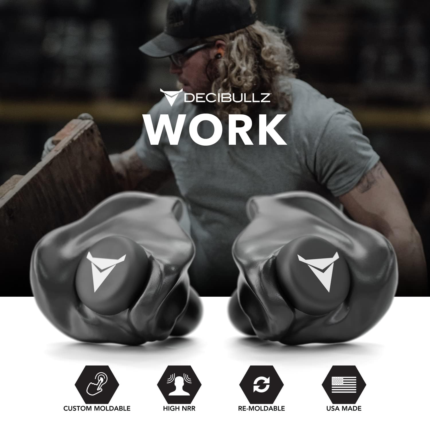 Decibullz estuche portátil para llevarlos con seguridad.