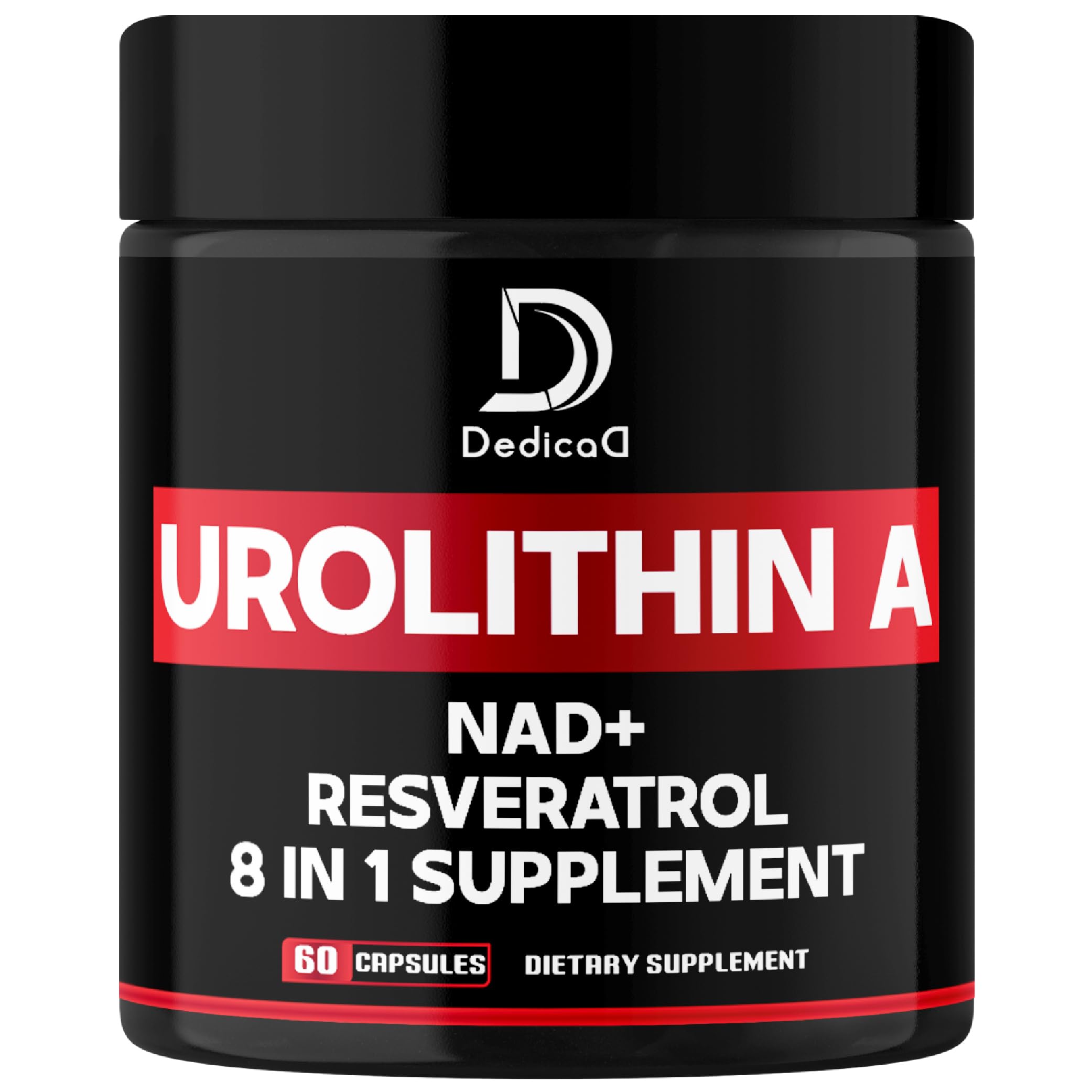 DEDICAD Urolitina A 1000 mg en botella frontal para uso diario
