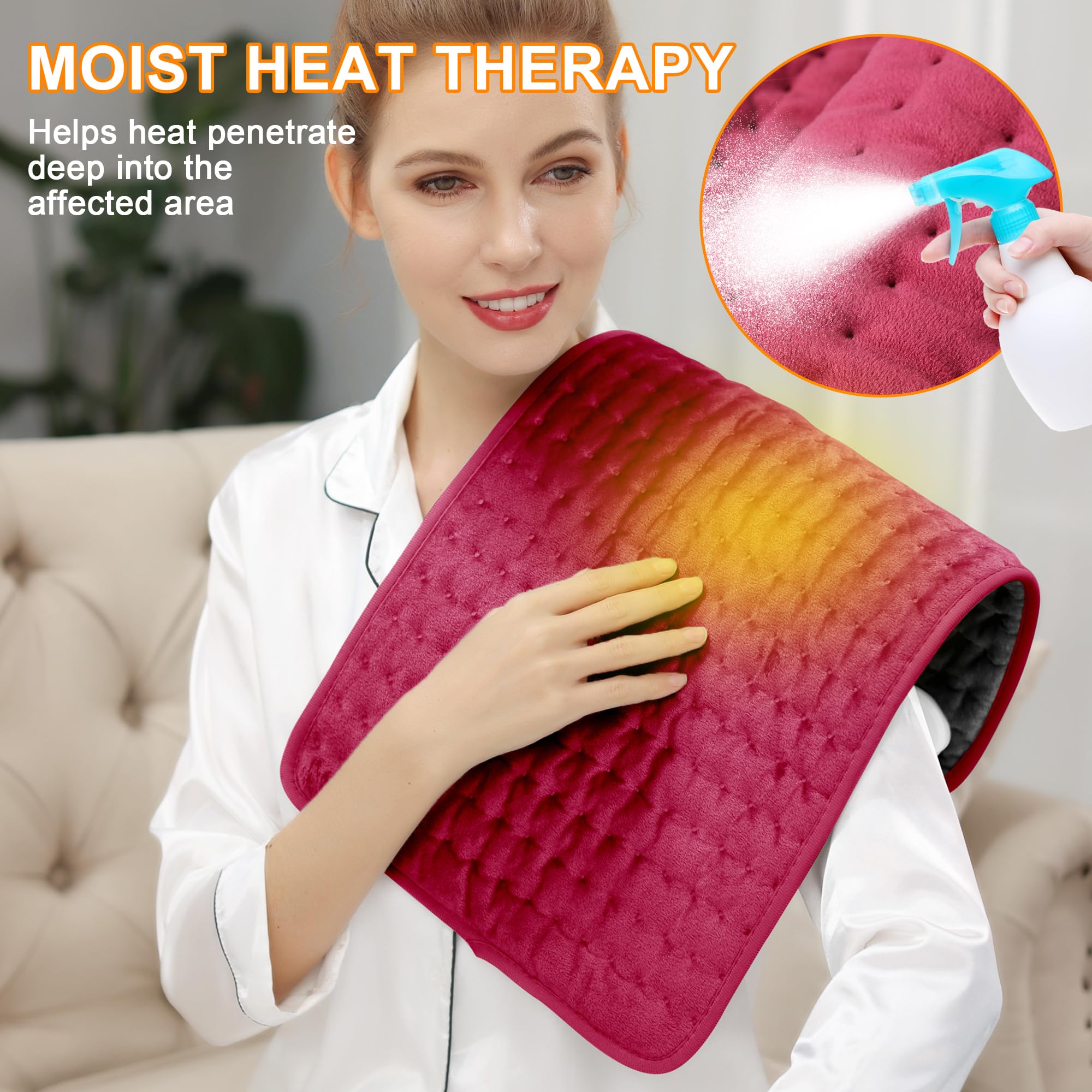 Deepsoon almohadilla con 6 niveles de temperatura para calor personalizado