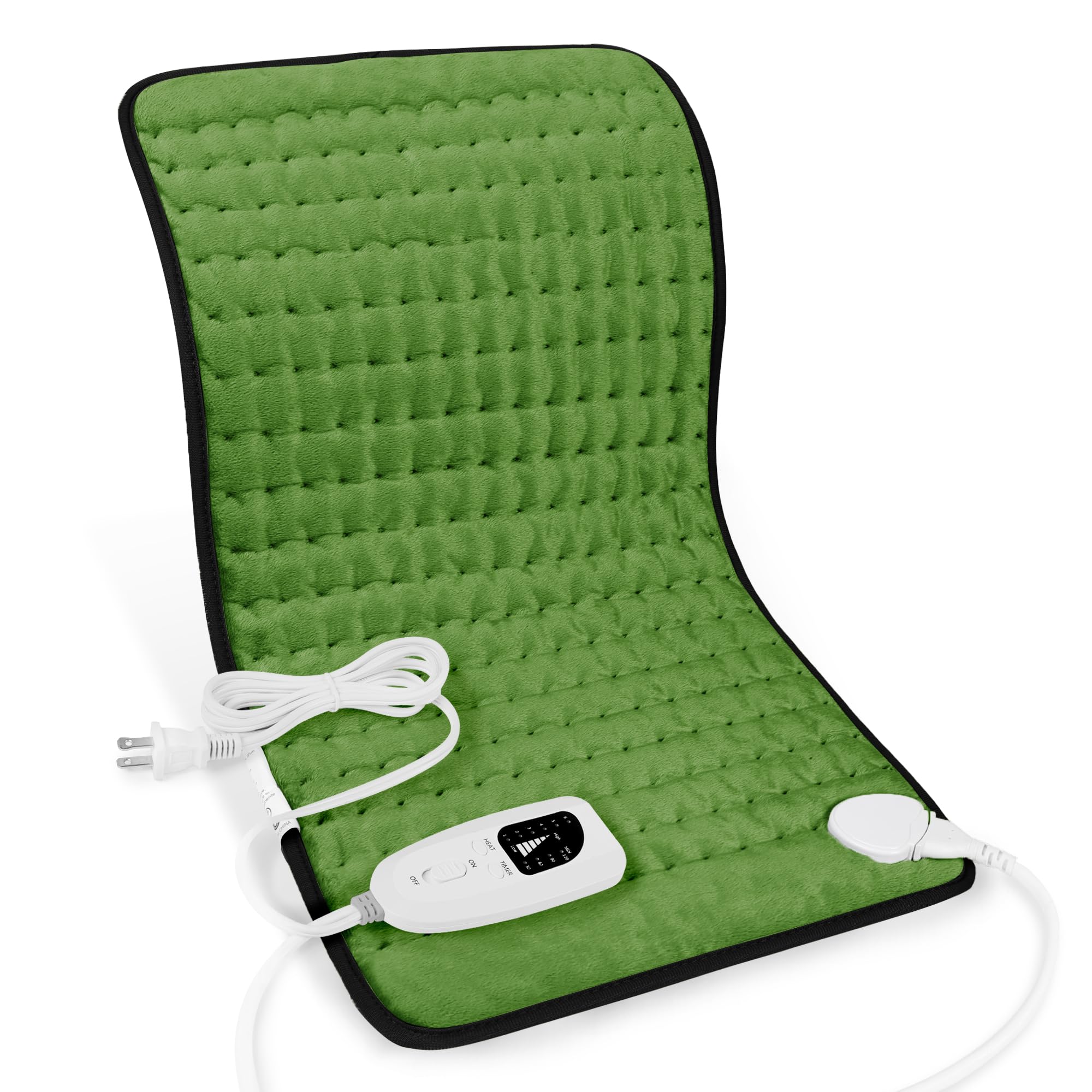 Almohadilla Deepsoon 12x24 para espalda, calor suave para sesiones nocturnas.